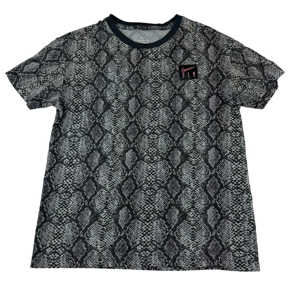 Nike Fly Snakeskin Print Loose Fit Tee Small